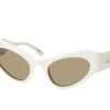Balenciaga BB 0177S 005 IVORY-IVORY-GREEN