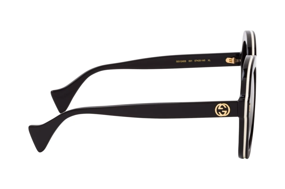 Gucci GG 1240S 001 BLACK-BLACK-GREY – Bild 2